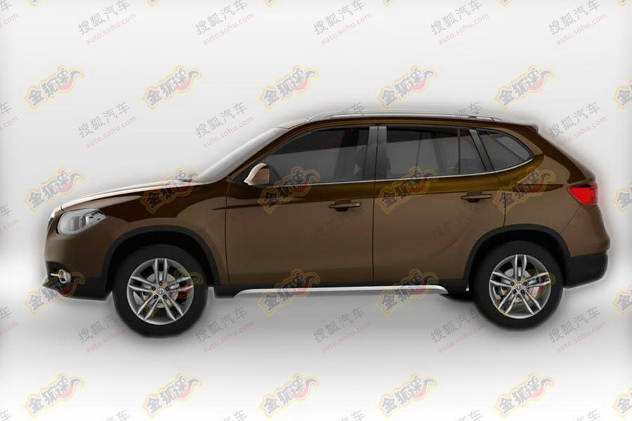 Brilliance A3 are o silueta foarte asemanatoare cu a lui BMW X1, dar este mai compact