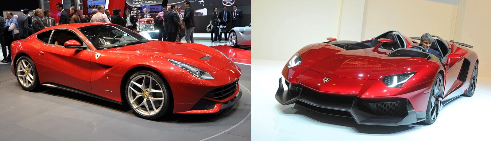 Ferrari F12berlinetta vs. Lamborghini Aventador J: 100 - 99